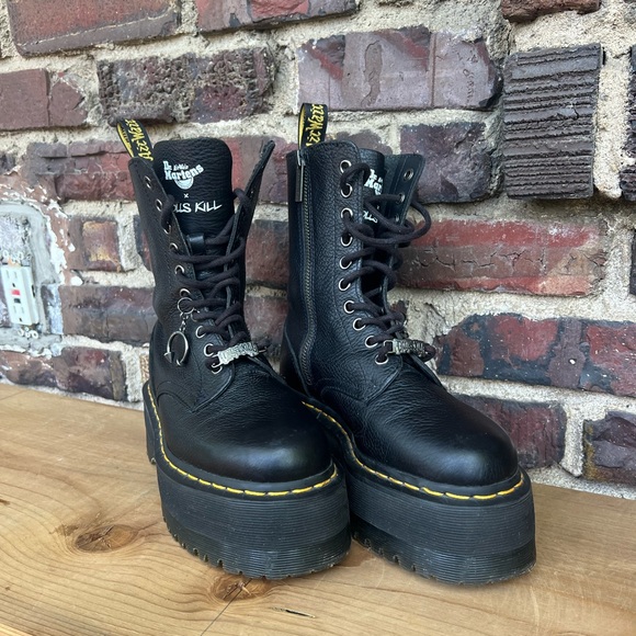 SOLD 🔥 Dolls Kill x Dr. Martens Jadon Hi Max Boots/Platform Boots - Picture 13 of 16
